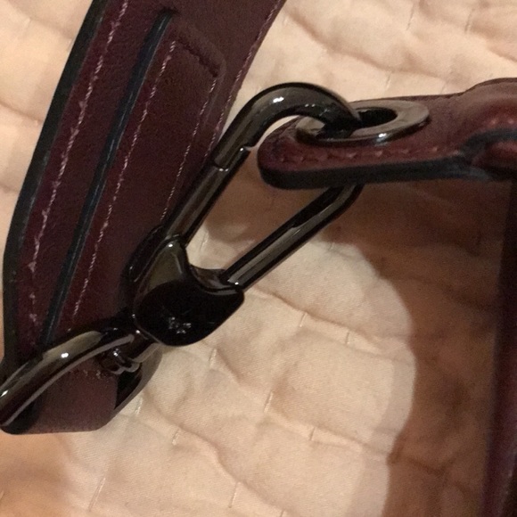 Longchamp leather cross-body duffel - Picture 5 of 12